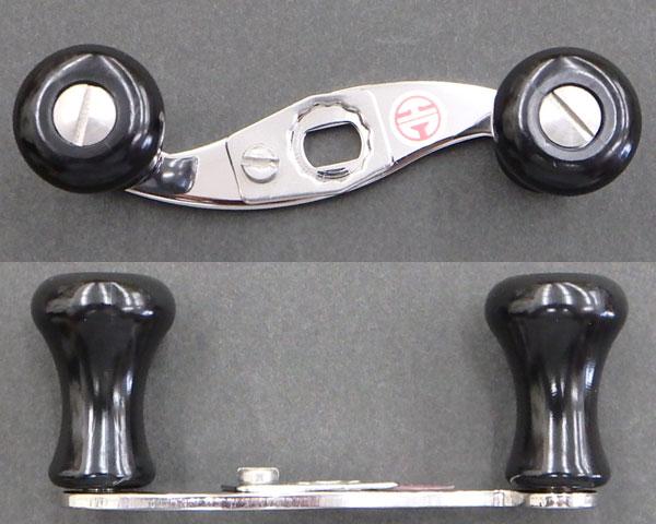 ハネダクラフト ウッドノブ S字ショートパワーハンドル ミラー